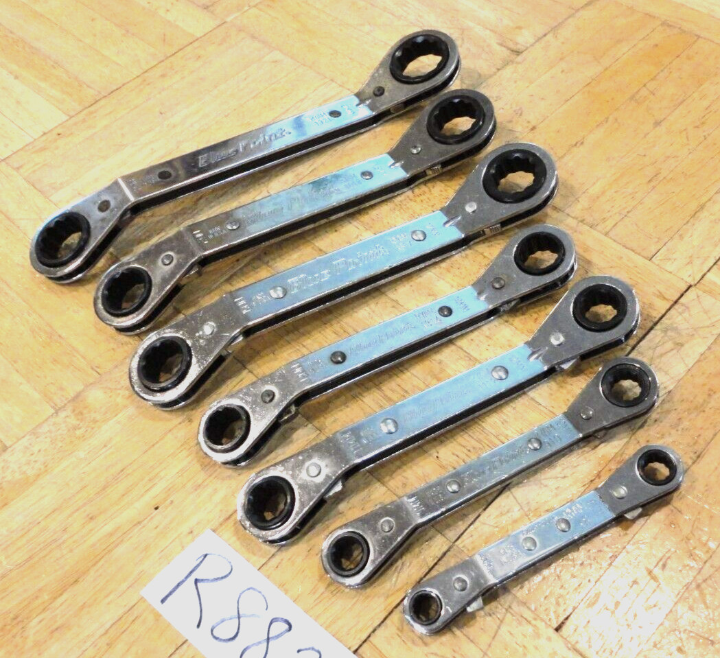 BLUE-POINT TOOLS 7 PIECE METRIC RATCHETING BOX END WRENCHES 7MM-21MM