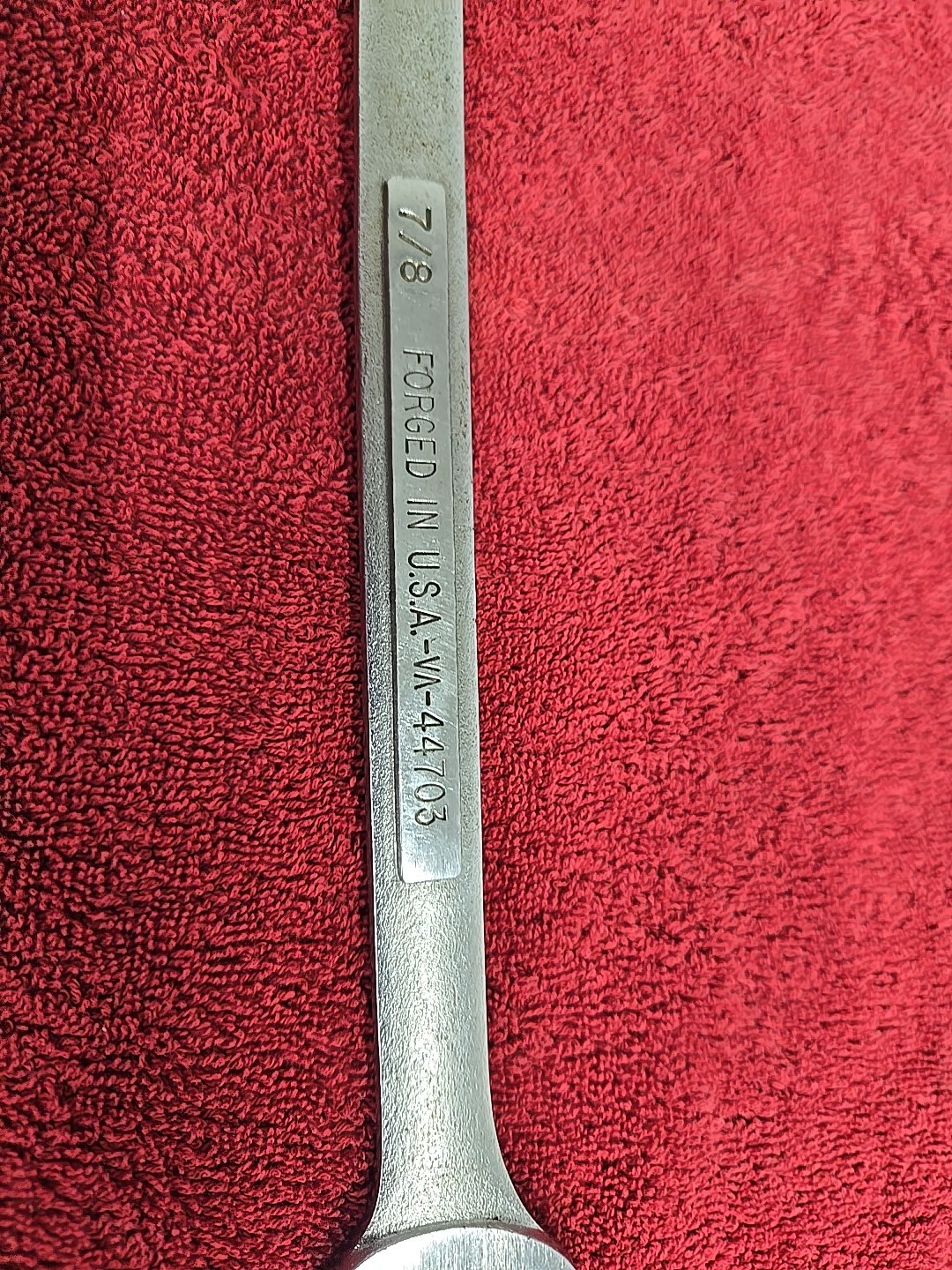 Craftsman 7/8” Combination Chrome Wrench VA 44703 USA 7/8in.