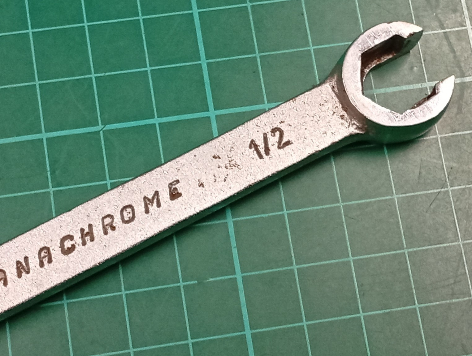 Vintage Facom No43, 1/2″ x 9/16″ AF, Vanachrome Flare Spanner, Made In France