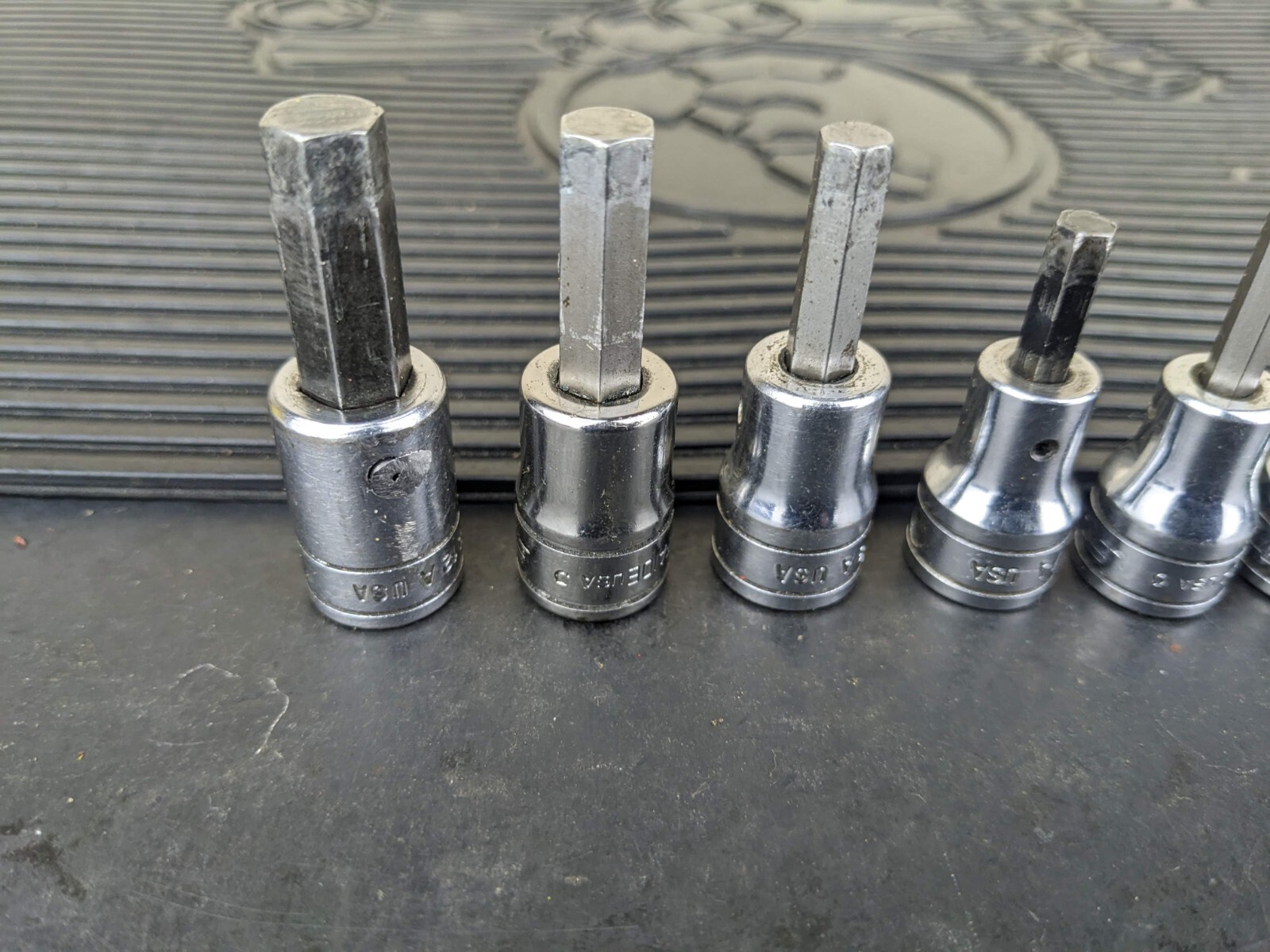 #az201 Snap On 3/8″ Drive Standard Hex Bit Socket Driver Set 208EFAY 1/8 to 3/8″
