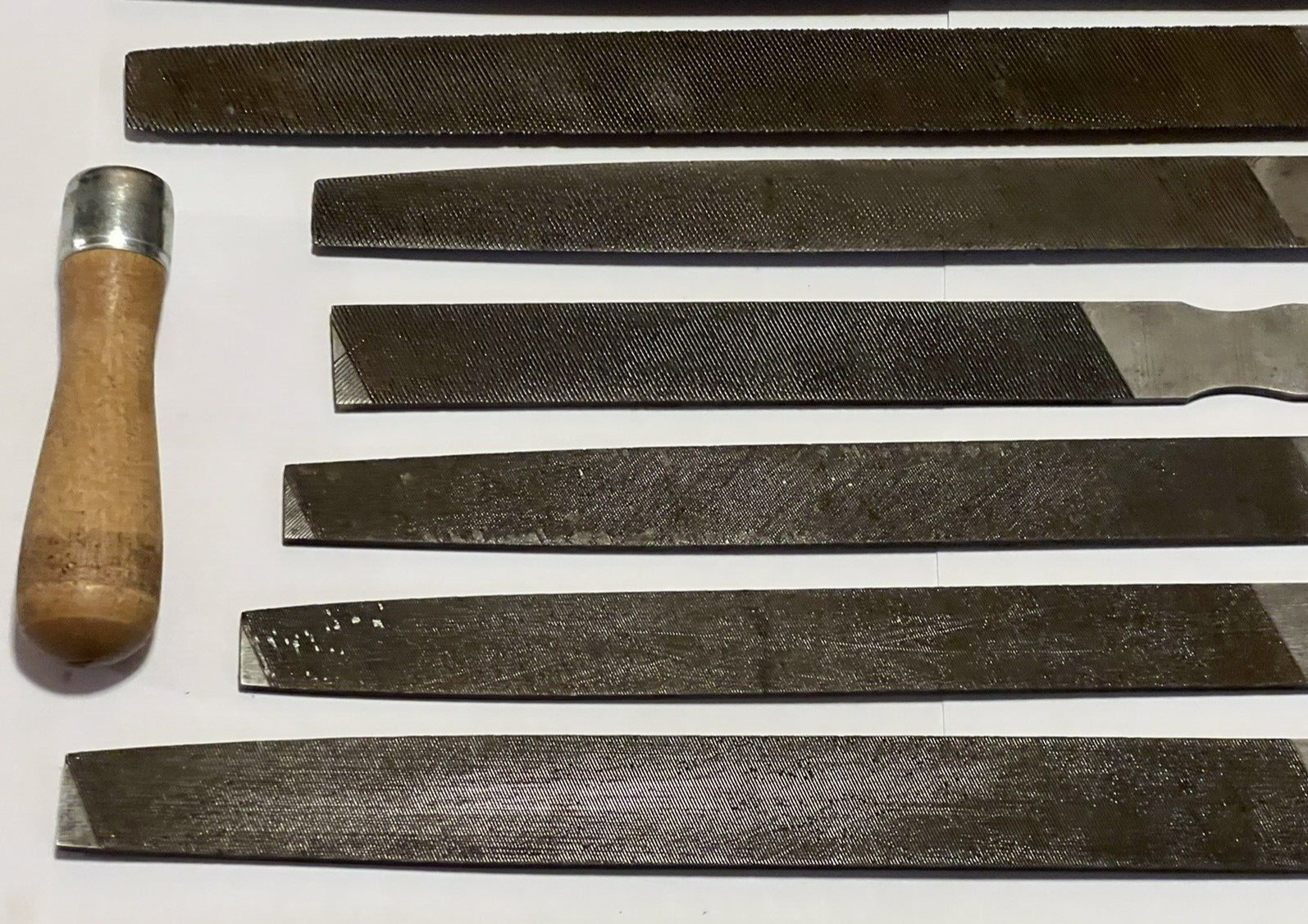 Vintage File set 12 pc Heller Nicholson New Britain Mill Flat Bastard Half Round