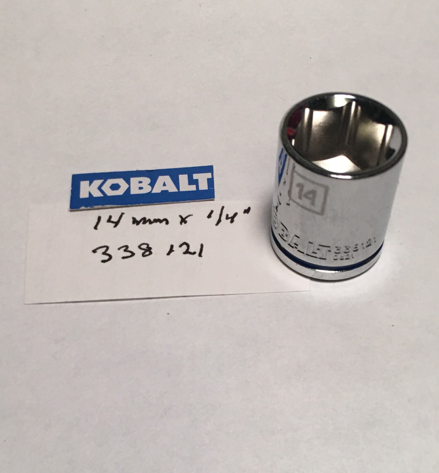 Kobalt 14 mm x 1/4″ Dr Metric Socket 338121 – 6 Pt – Free USA Shipping