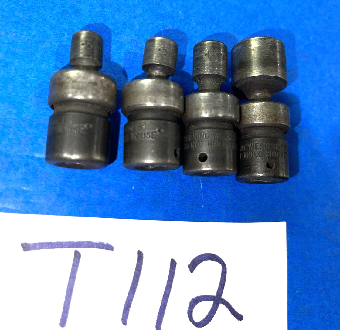 SK TOOLS 4 PIECE 1/4 DRIVE METRIC IMPACT SWIVEL SOCKETS 5, 5.5, 6 AND 11MM