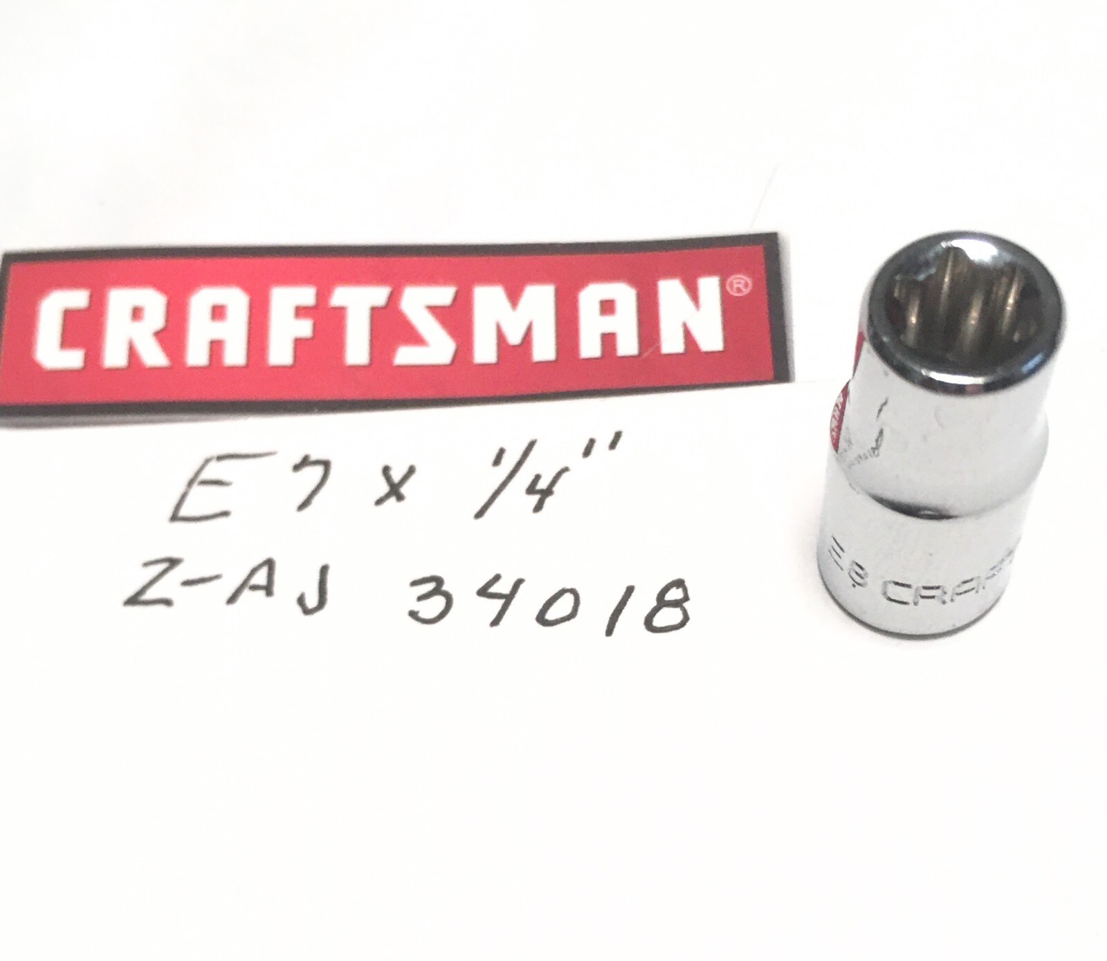 Craftsman External E7 x 1/4″ Torx Star Bit Socket Z-AJ 34018 Free USA Shipping