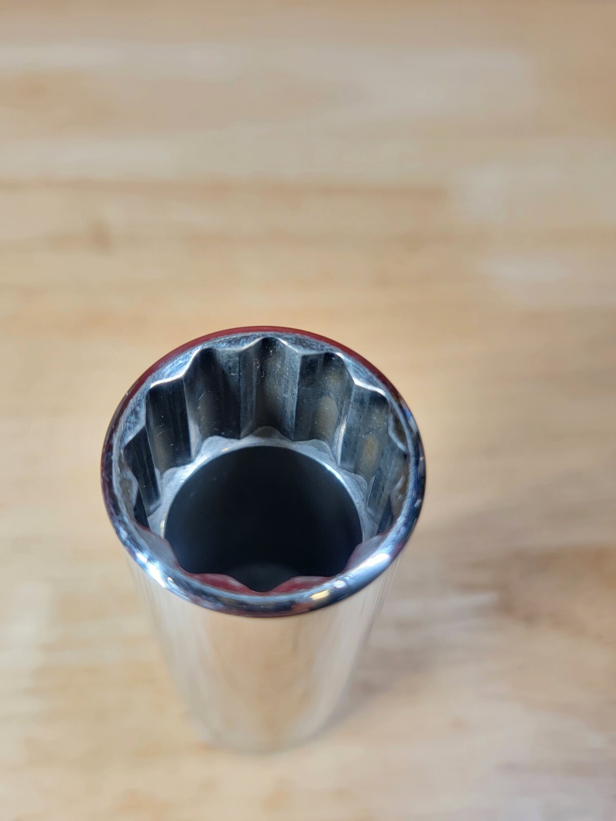 Snap-on Tools S281 7/8″ SAE 1/2″ Drive 12-Point Deep Chrome Socket