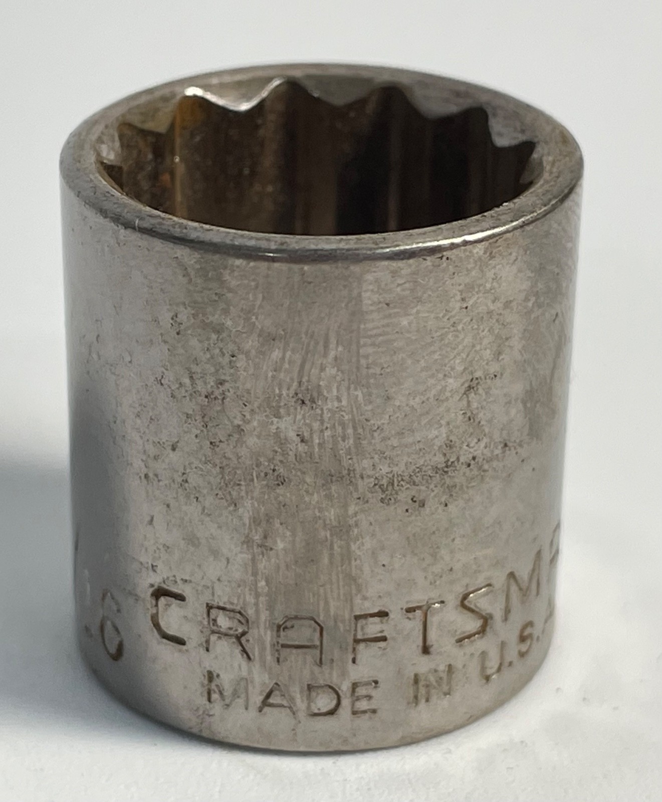 Craftsman 3/8″ Drive 11/16″ 12 Point Shallow Socket SAE -G2- 44336 USA Vintage