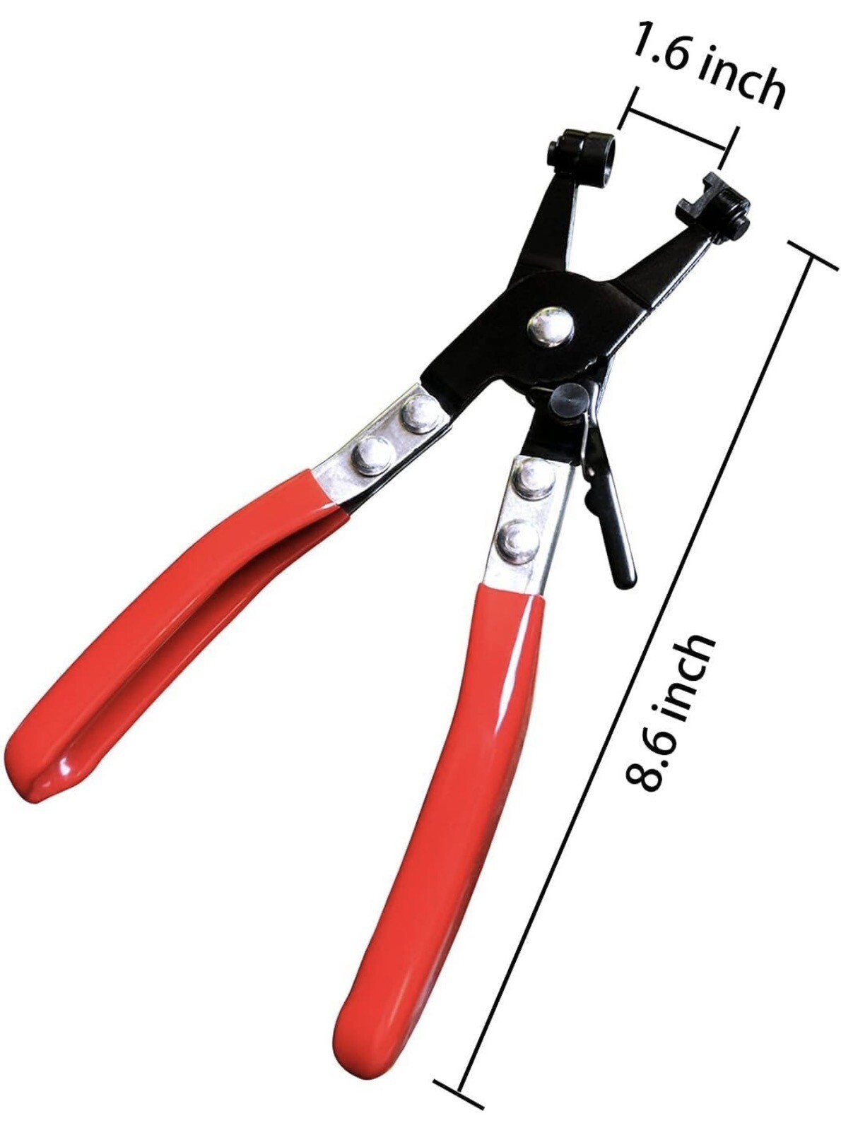 New 8.6in Straight Flat Band Hose Clamp Pliers Professional Car Repair Tools