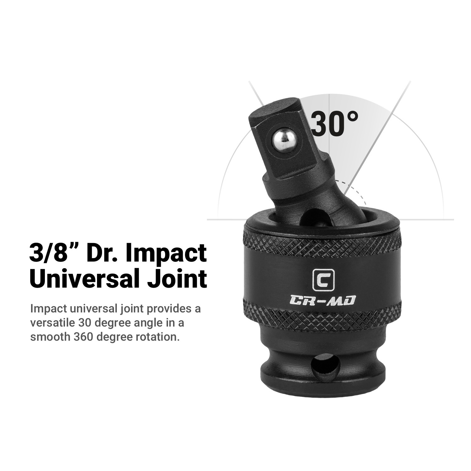 Capri Tools 3/8 in. Dr Shallow/Semi-Deep/Deep Impact Socket Set, SAE, 40-Pc