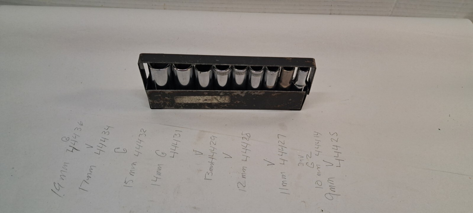 CRAFTSMAN (USA) mixed series -Pc 3/8» DRIVE 6/12 PT METRIC DEEPWELL SOCKETS