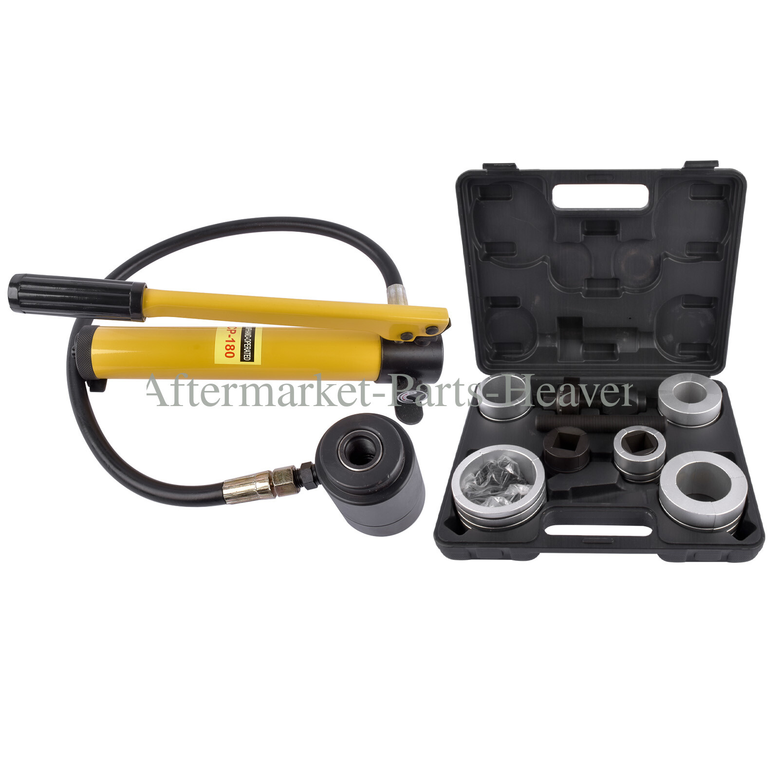 10 T Hydraulic Exhaust Pipe Stretcher Expander Kit w/Collets 1-5/8 in to 4-1/4in