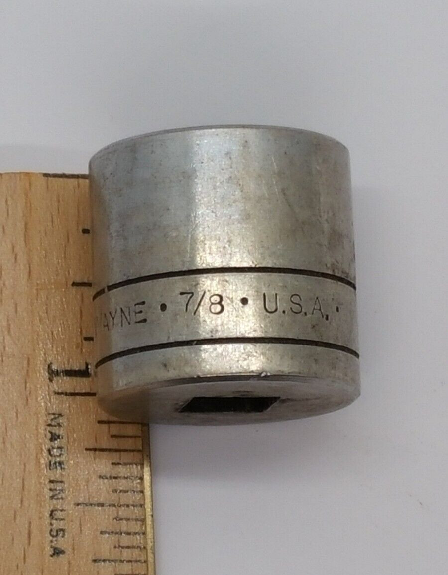 SK Wayne 3/8″ Drive 12 Point 7/8 In. Shallow SAE Socket 45128 Made in USA S456