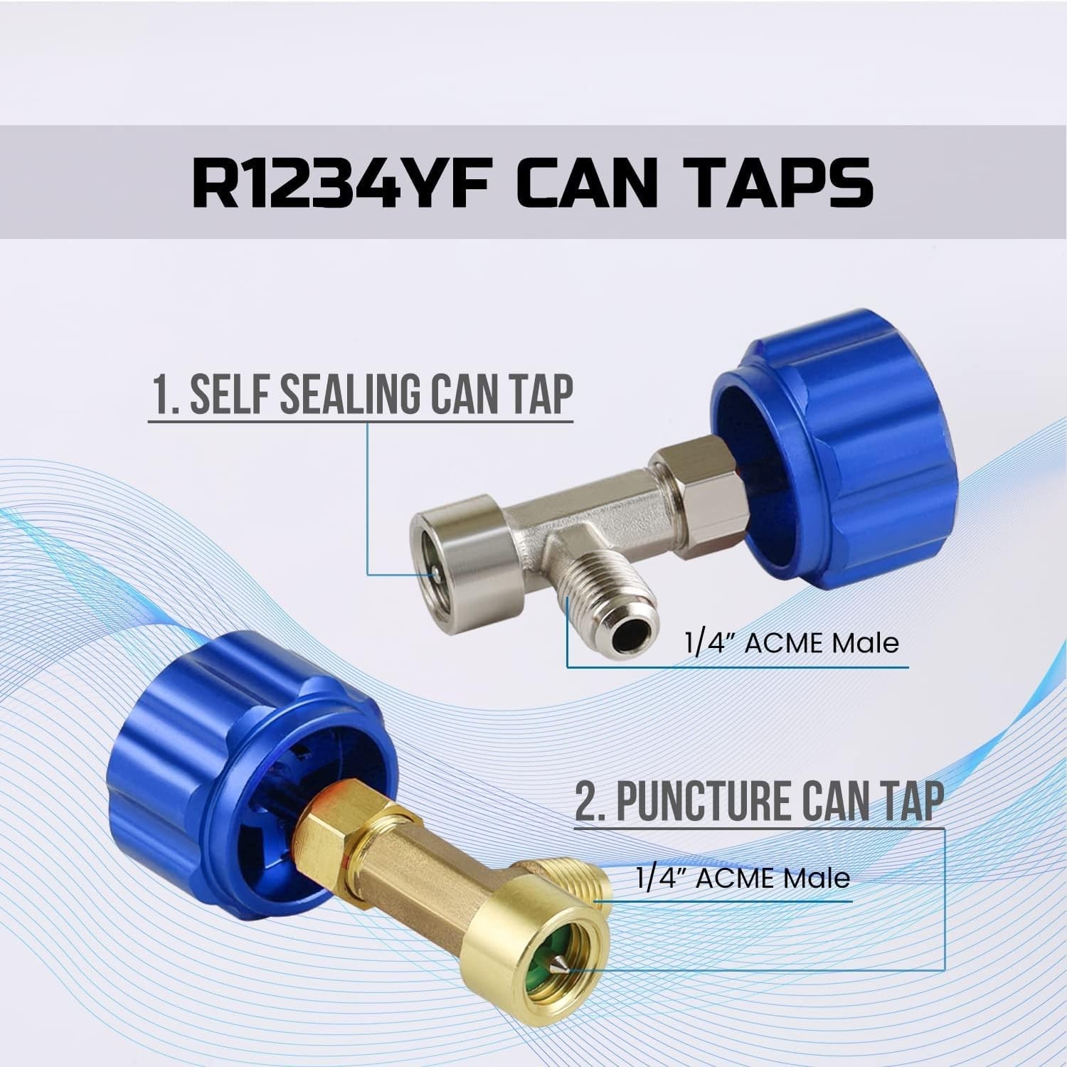 Lichamp Automotive R1234yf Can Tap, R 1234yf Self Sealing Can Tap and Puncture A