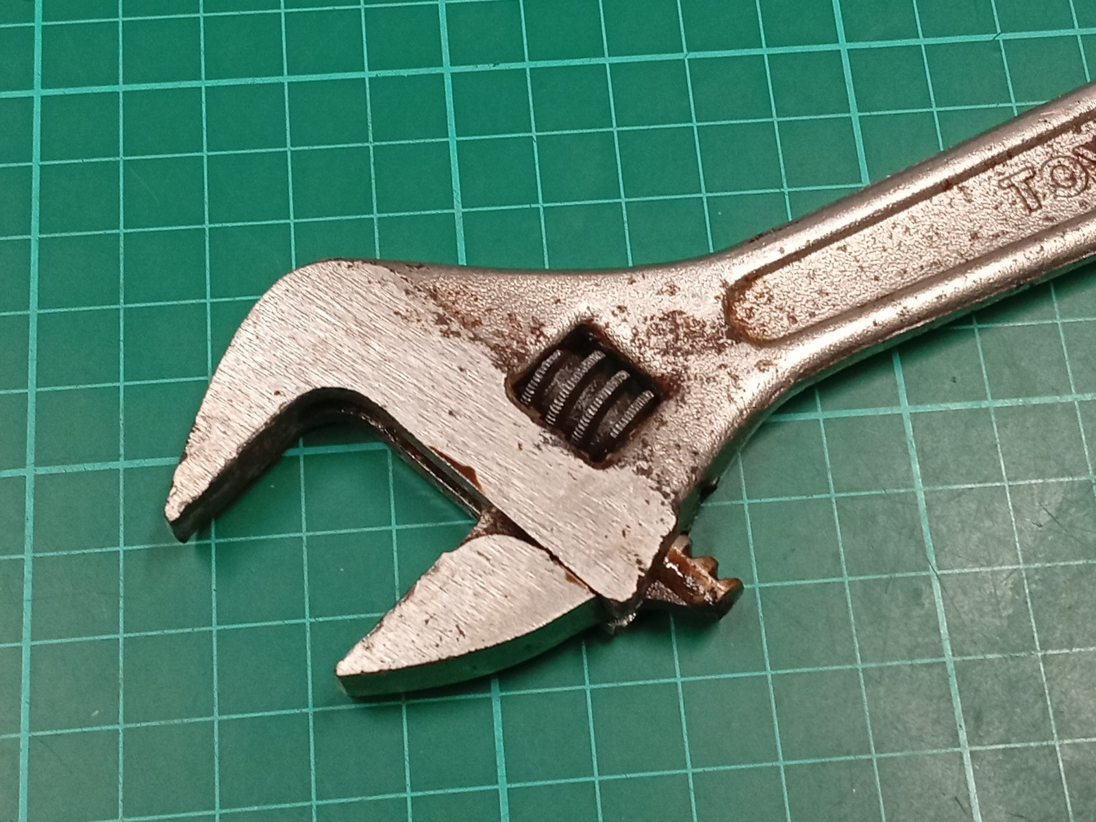 Vintage Toyota 200mm Adjustable Spanner Angle Wrench, Made In Japan