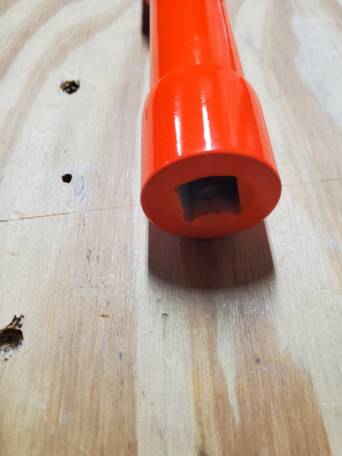 Lug Nut Pit Extension Socket 1/2 in Drive, 6 in Long, 1 Inch Hex, Steel