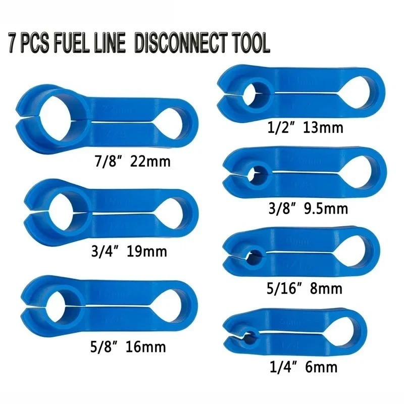 7Pcs/Set Car Fuel Line Disconnect Tool Multiple Sizes Pipe Clip Removal Tool new