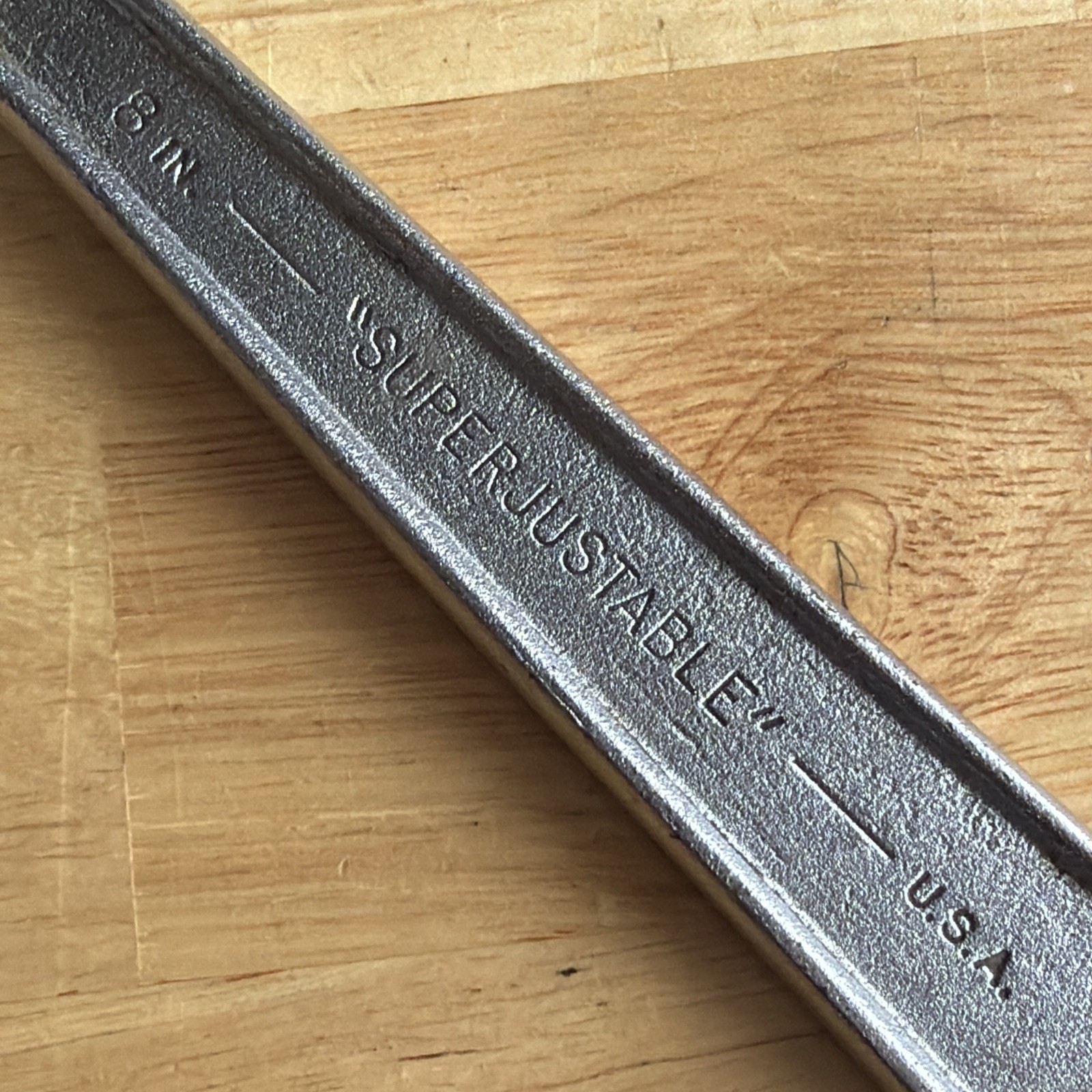 J.H. Williams Co. Tools 8″ Adjustable Wrench Superjustable Vtg Made in USA