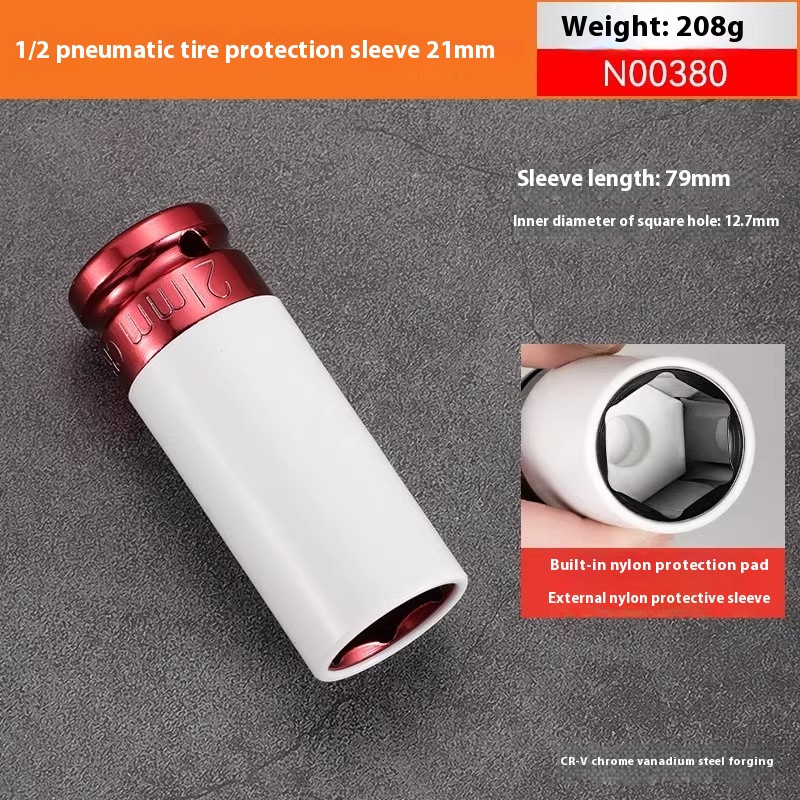 Pneumatic Tire Removal Protection Socket Set Extended Special Socket Wrench