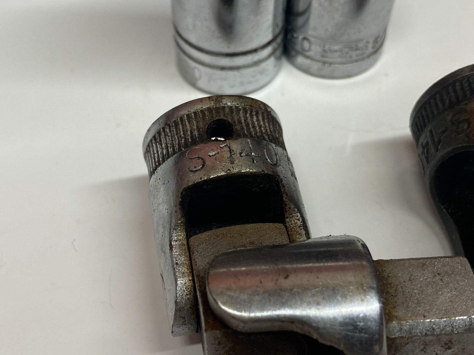 Armstrong USA Vintage 4pc Socket & Swivel Adapter Set Lot – S-140,FD-1220,F-1220