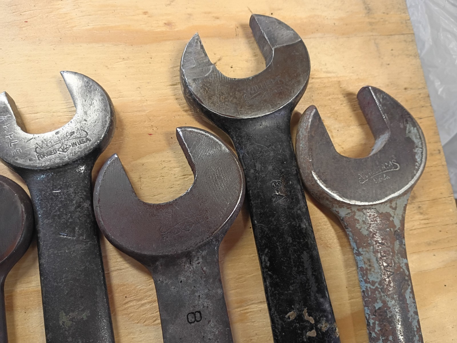 WILLIAMS ENGINEERS SERVICE W IN DIAMOND WRENCHES USA AIR HYDRAULIC 3/4 7/8 5/8