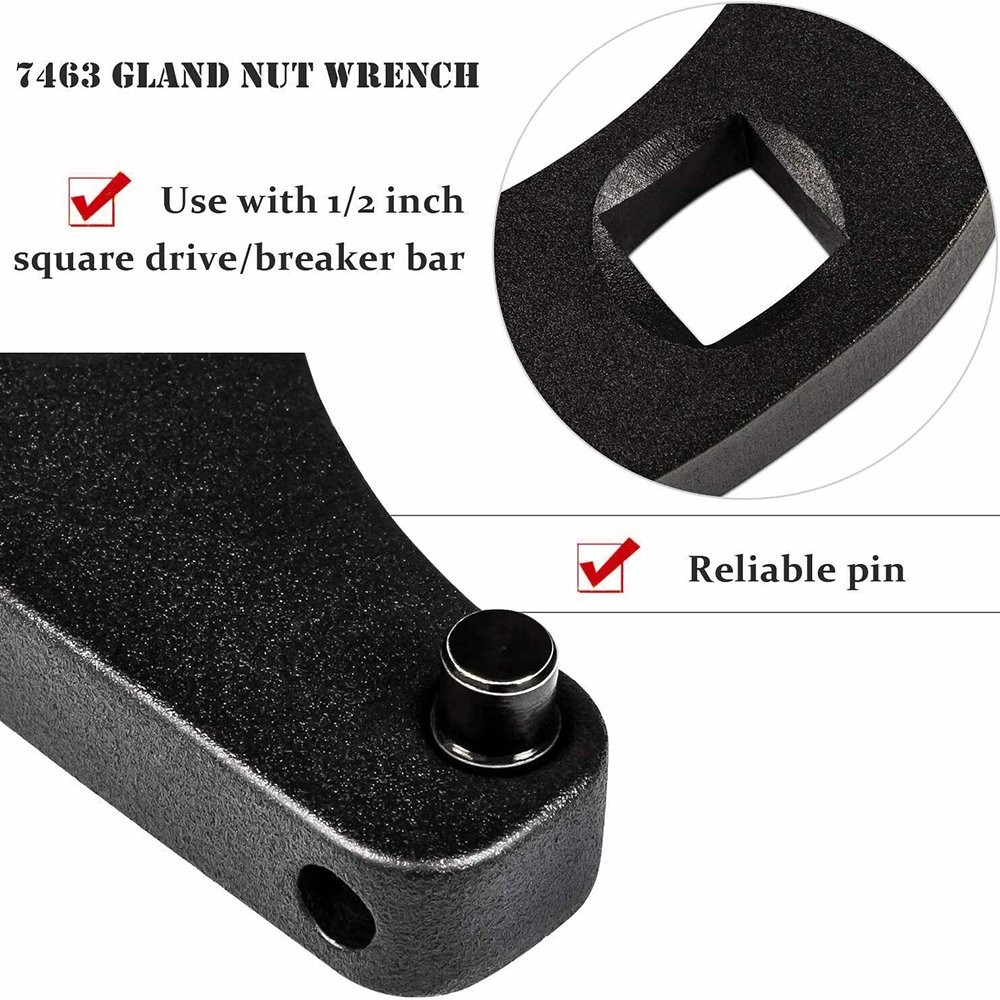 For Hydraulic Cylinders Adjustable Gland Nut Wrench 7463 Small Pin Spanner Tools
