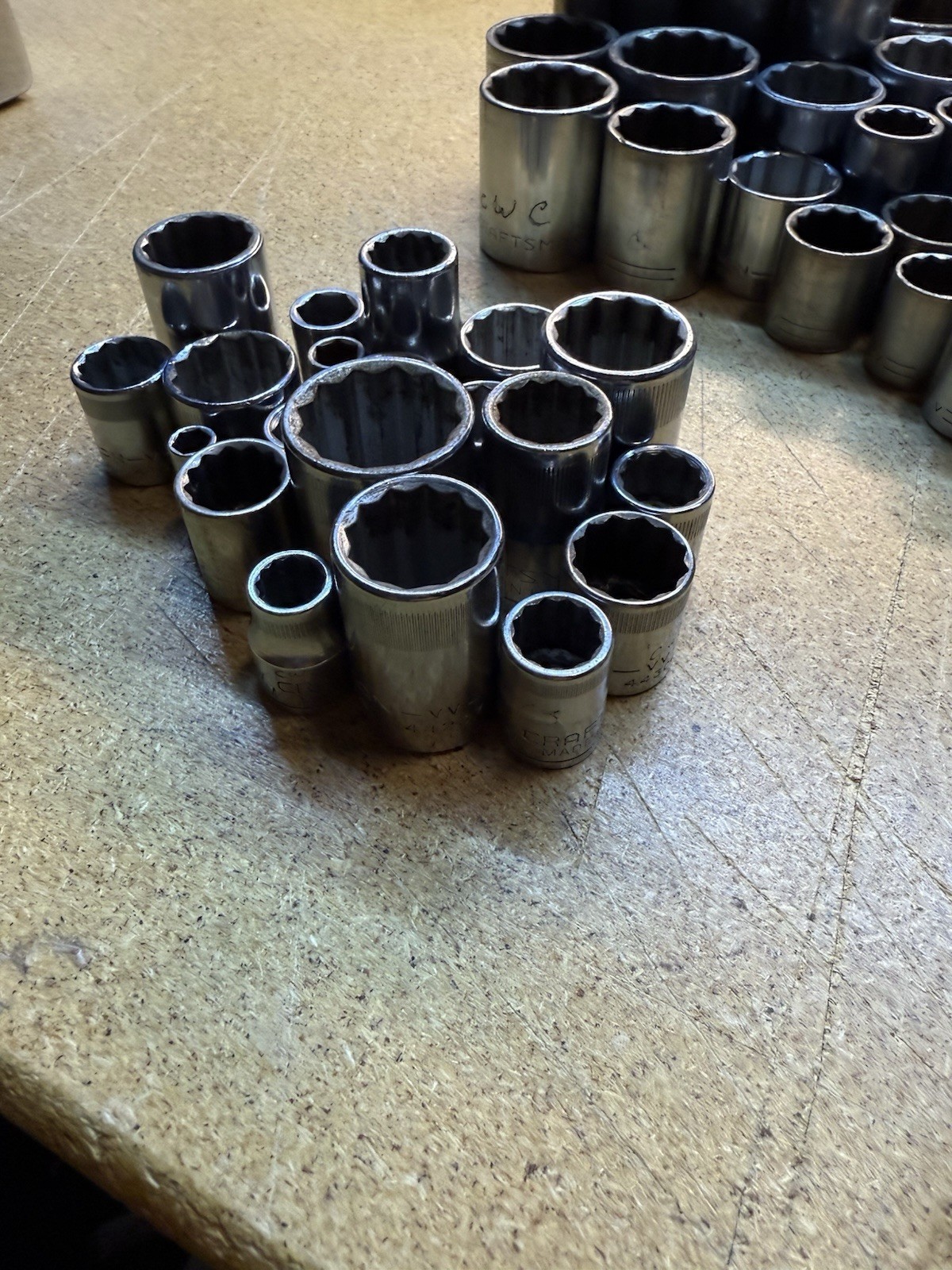 Lot Of 90 + Craftsman Sockets Assorted Sizes SAE METRIC 1/2 3/8 1/4 Drives Read