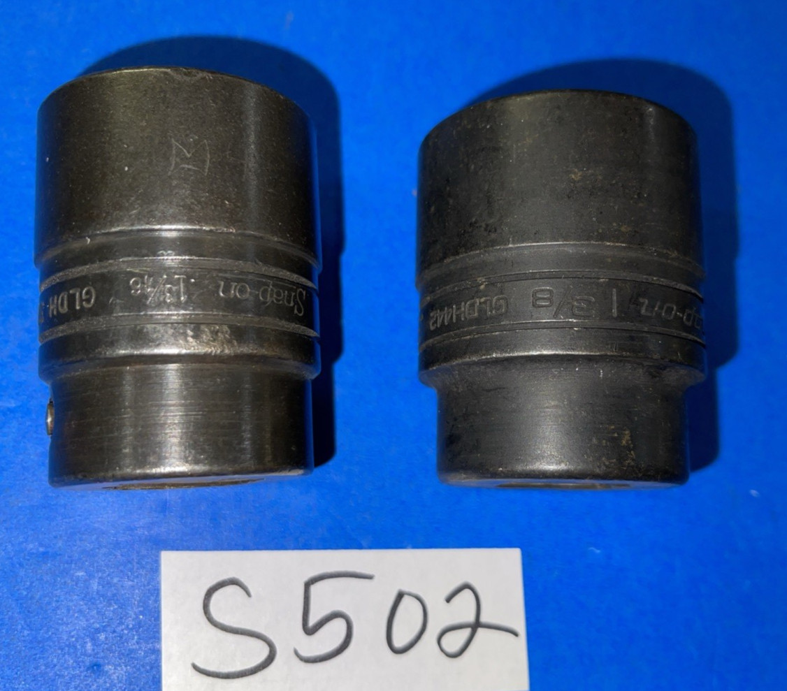SNAP-ON TOOLS 2 PIECE 3/4 DRIVE SOCKETS 1-3/16 (30MM), 1-3/8 (35MM)