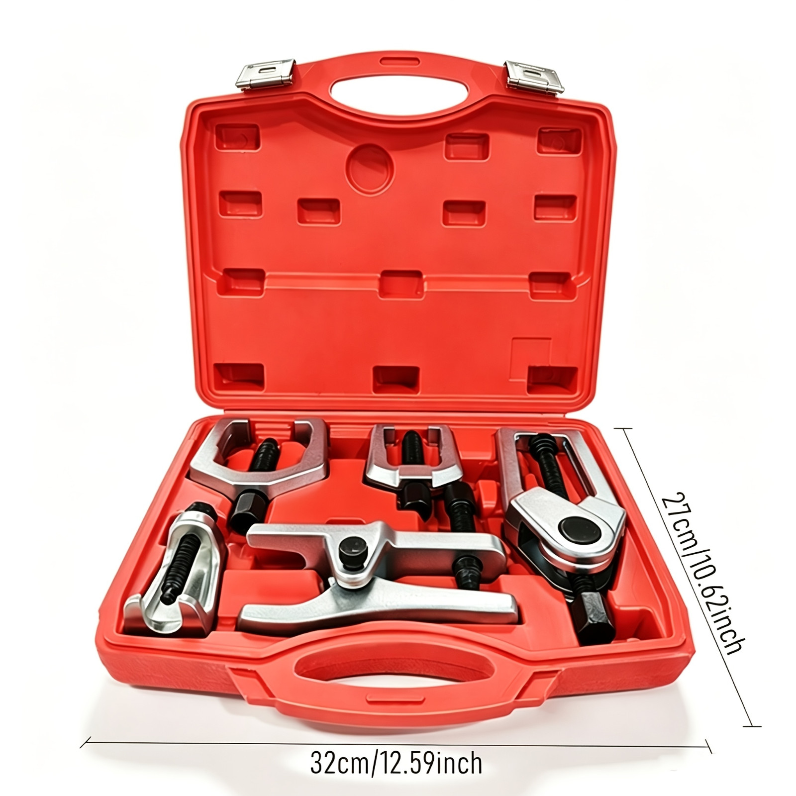 5-piece set of tie rod end puller, ball joint puller, multi-functional ram for