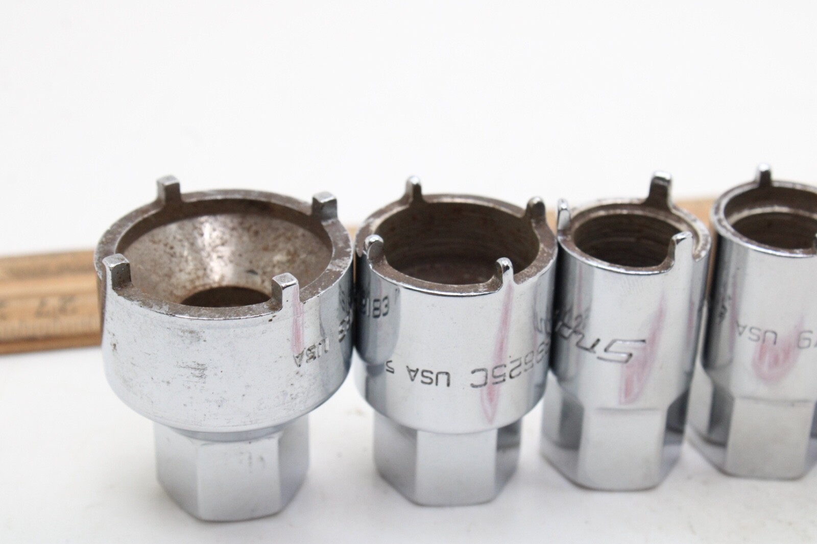Snap on RARE 2006ANT 6-Piece Chrome Vehicle Antenna Nut Socket Set USA