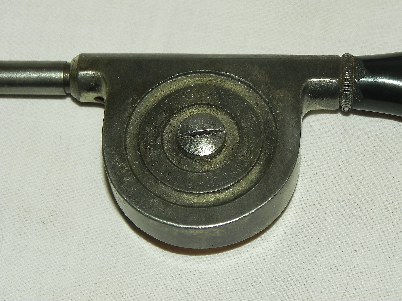 Antique 1896 L. S. Starrett Co. Athol Mass RPM Gauge With Original Case