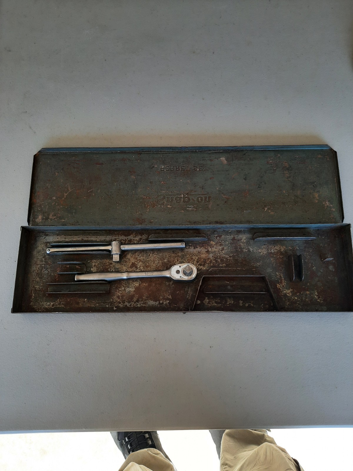 VINTAGE Ferret Set Snap On Underlined Box and Pieces Shown F-70N Ratchet