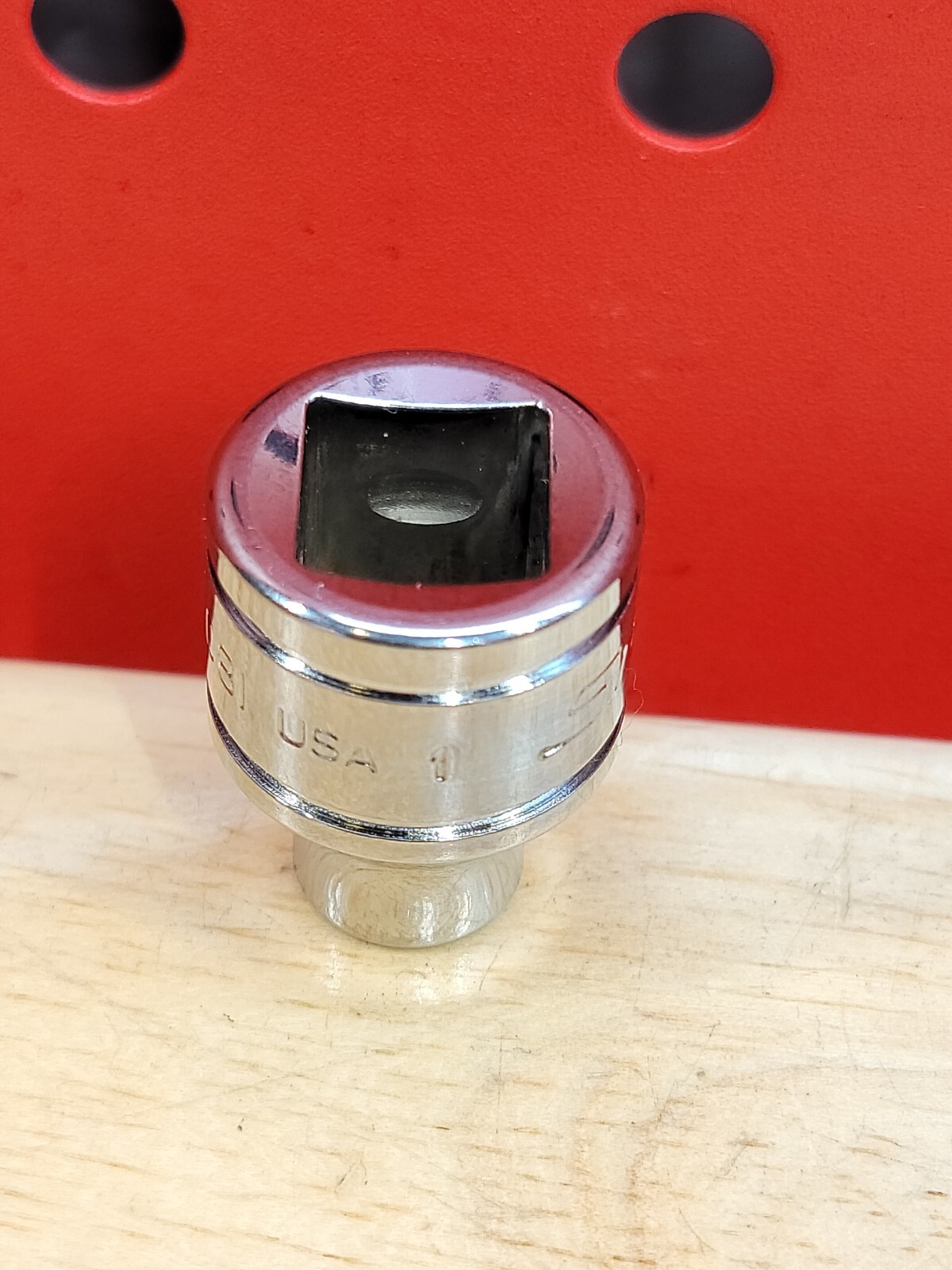 Snap-on FS081 1/4″ Shallow 3/8″ Drive SAE 6-Point Chrome Socket USA NOS