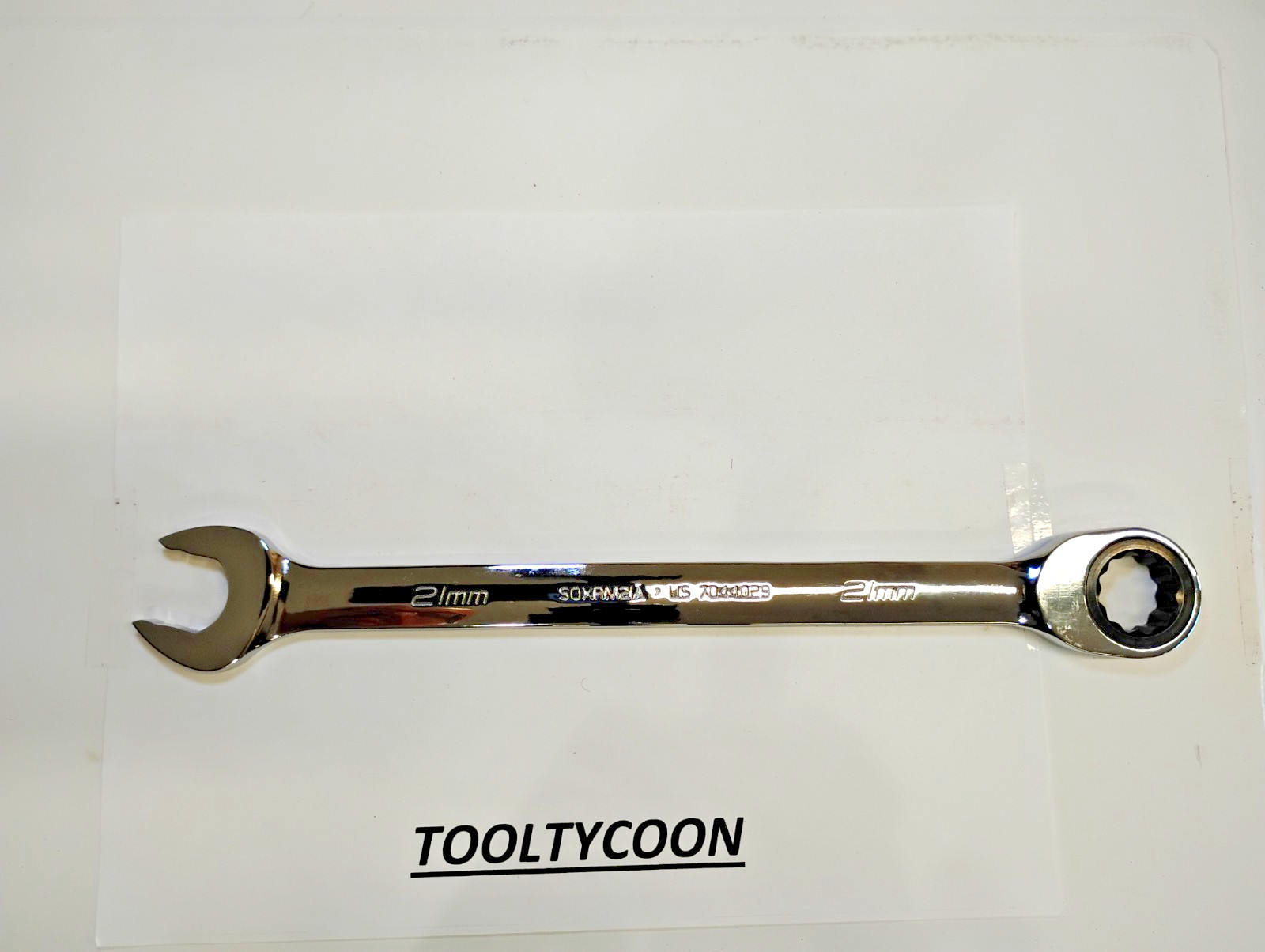 Snap-on Tools NEW 21mm Metric 0° Non-Reversing Ratcheting Combo Wrench SOXRM21A