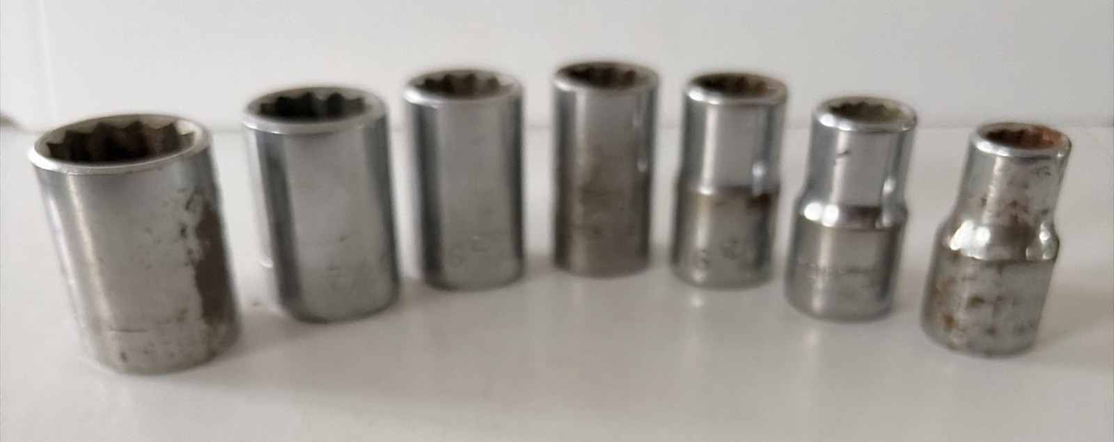 Craftsman 1/2″ Drive SAE 12 Pt Socket EE Series Lot Of 7 See Description