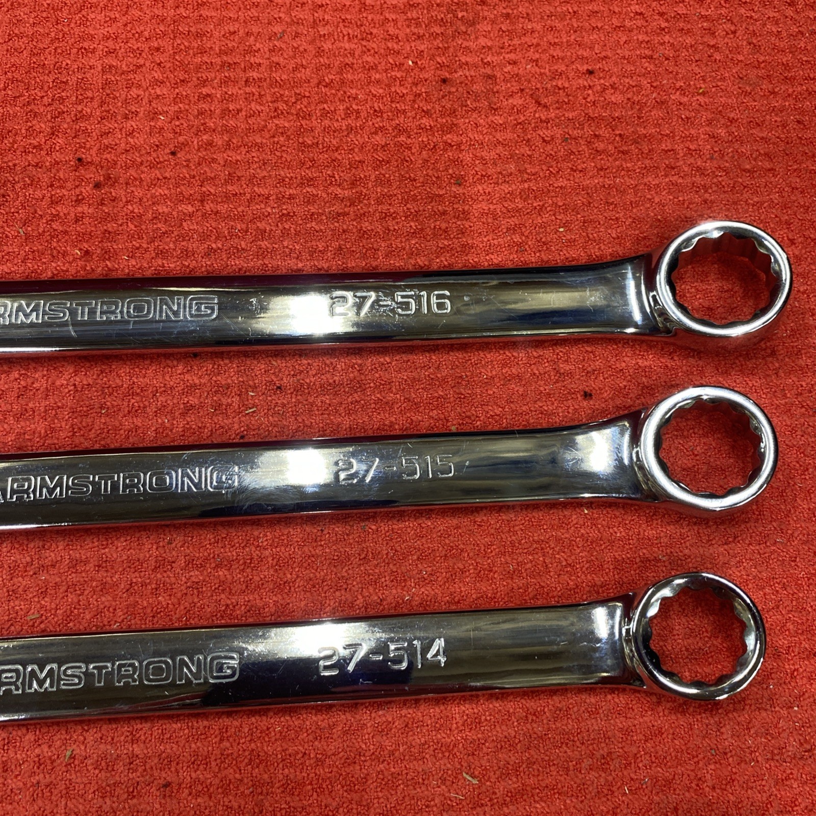 Armstrong Tools USA 6pc Ratcheting Double Box End Wrench Set SAE Missing 9/16
