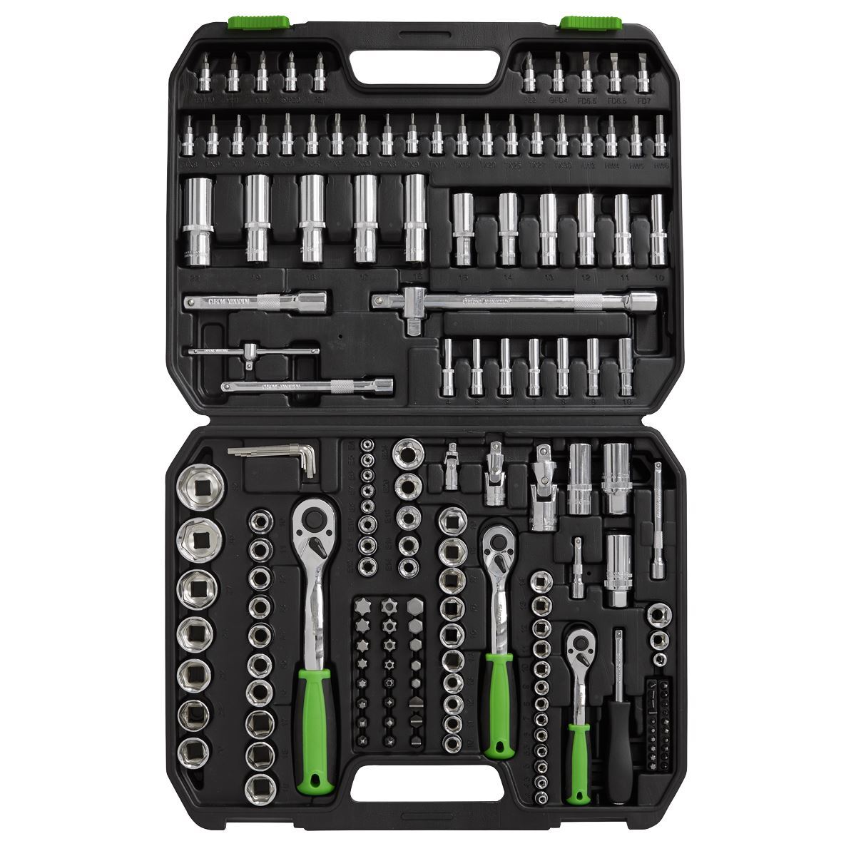 Sealey Socket Set WallDrive Metric 4-32mm Siegen 171pc 1/4″ 3/8″ 1/2″ Drive