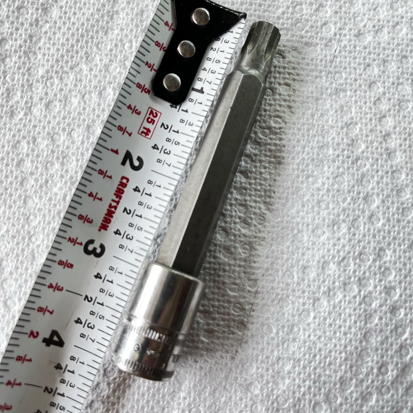 Snap-ON #10 triple square socket 3/8″ drive #FTSM10LE long shaft 2 7/8″