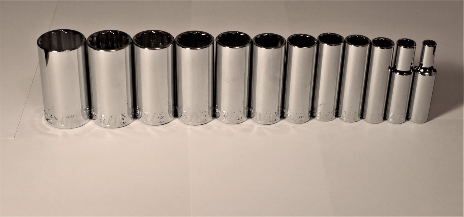 Craftsman 3/8in. Drive Deep Sockets 12pt. SAE/Metric Single or Set – Choose
