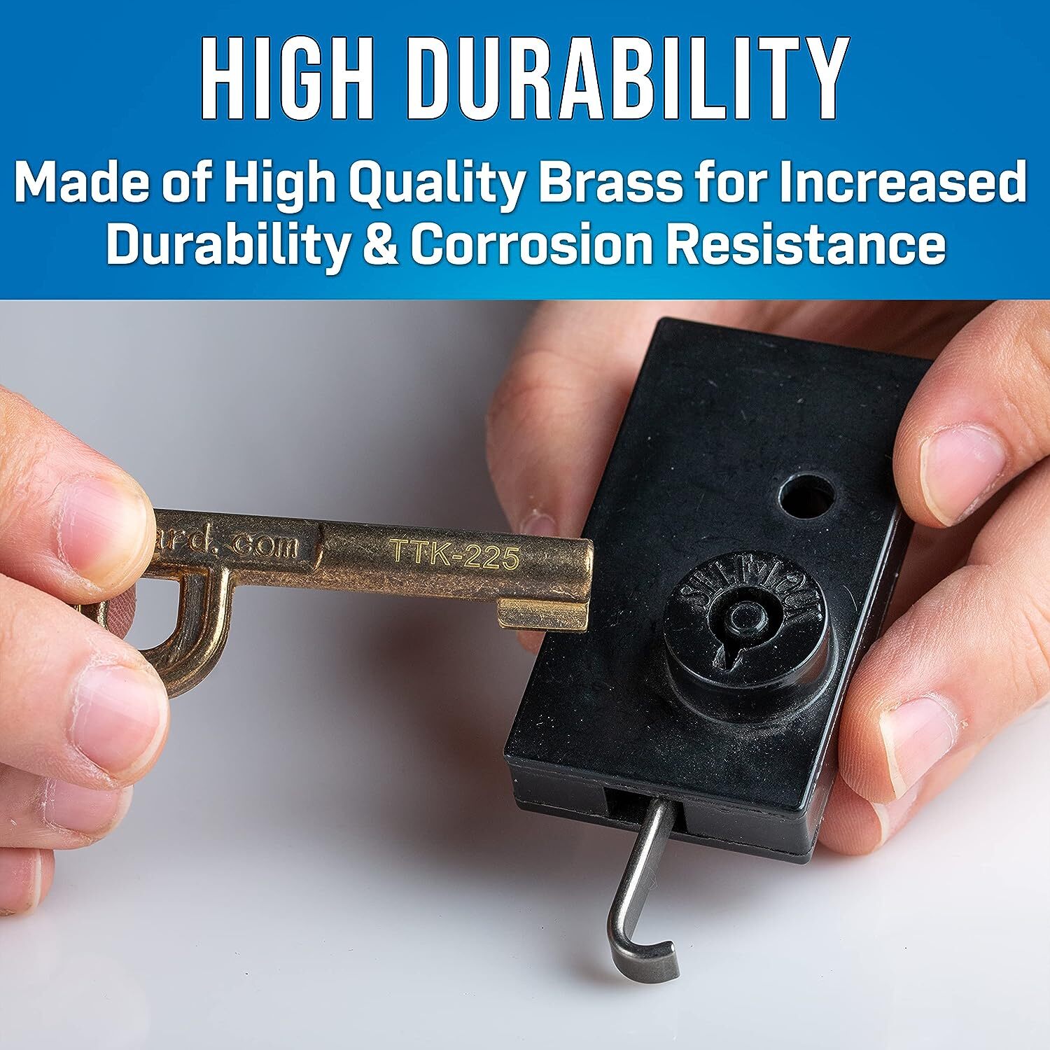 Jonard Tools TTK-225 Gold Brass Key, For Self Lock Pedestal Lock 1 Count