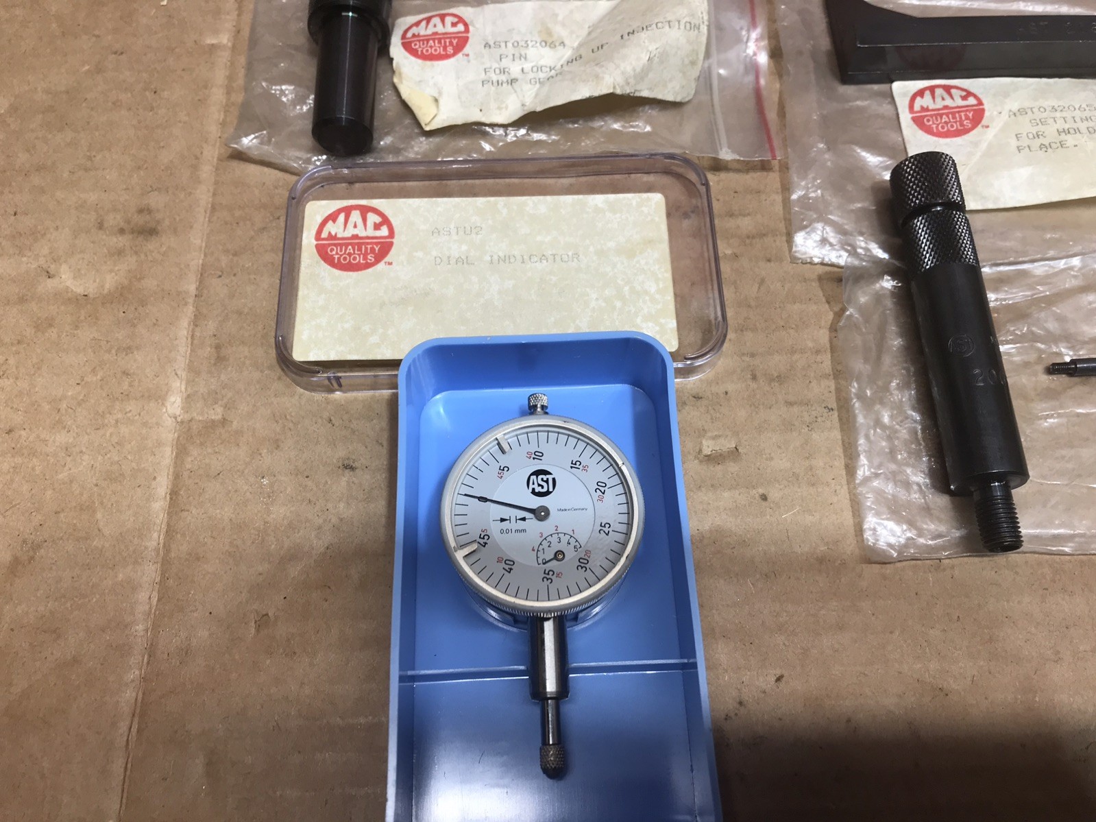 Assenmacher AST U2 Metric Dial Indicator 250mm Diesel Injection Pump pin lock