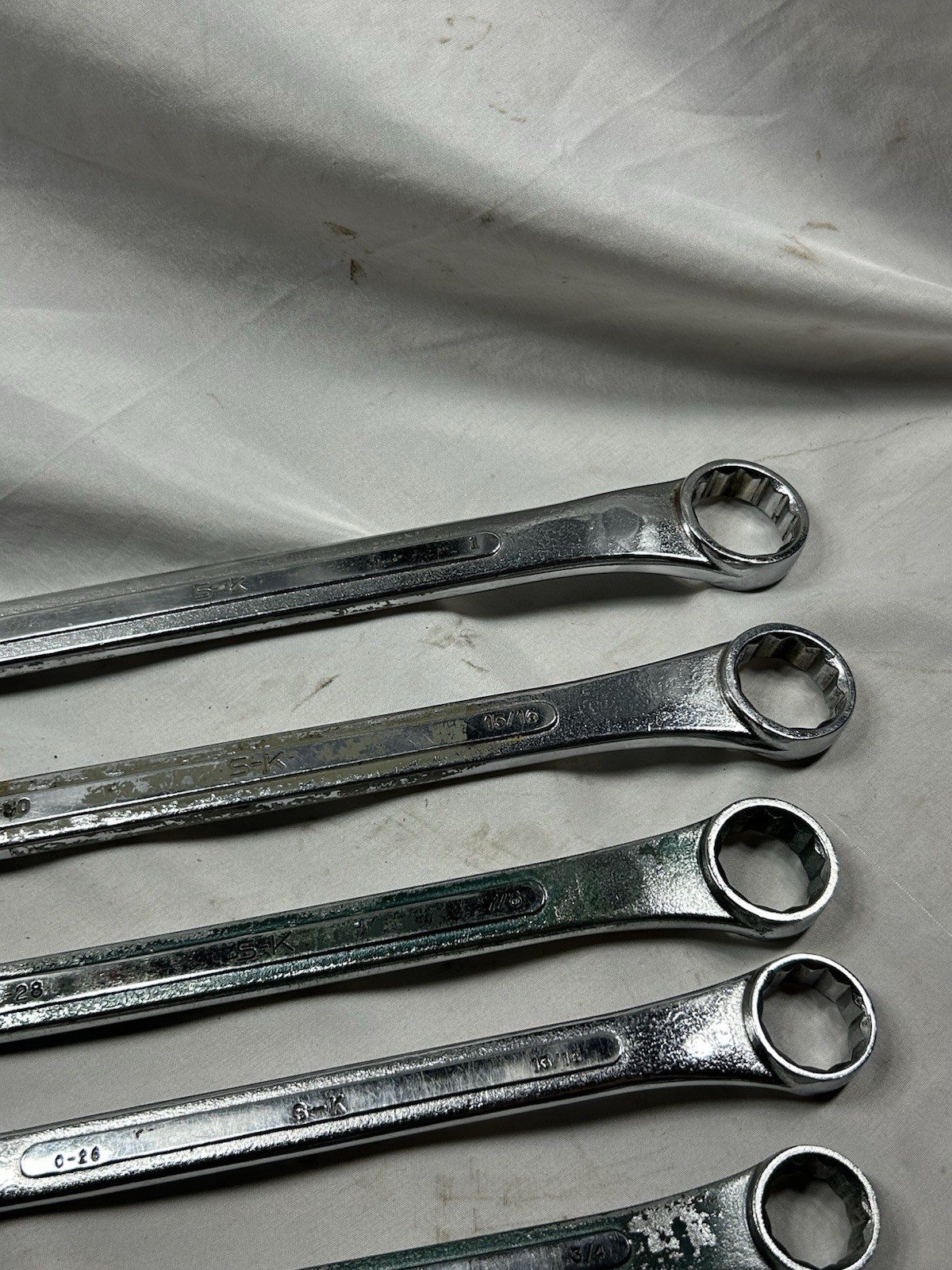 SK Tools SAE 13pc Combination Wrench Set 12/6pt 1/4”-1” USA Model 1714