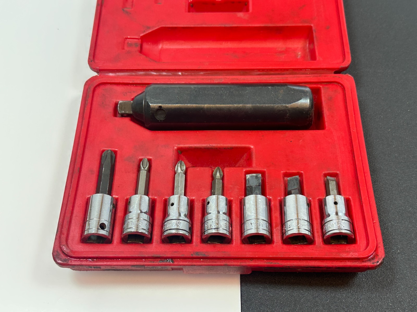 🇺🇸 Snap On Tools USA 208EPIT 8pc 3/8″ Drive Hand Impact Driver Set w/ Case