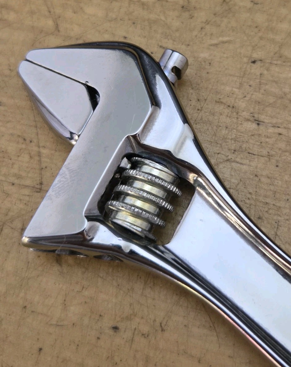 New Snap On AD6BA – 6″ Long Smooth Jaw Chrome Adjustable Wrench