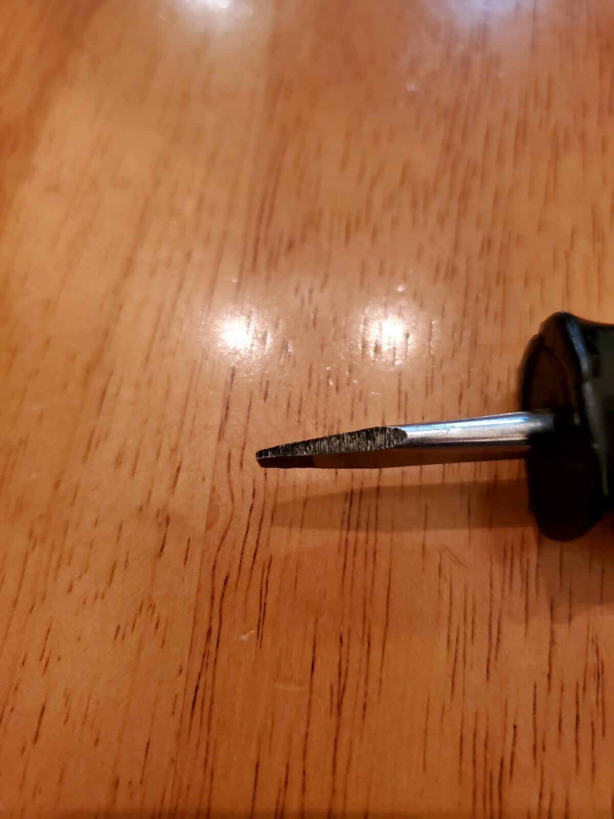 Snap On #1 Phillips Midget Flat Head Screwdrivers Black Hard Handles Lot Of 2
