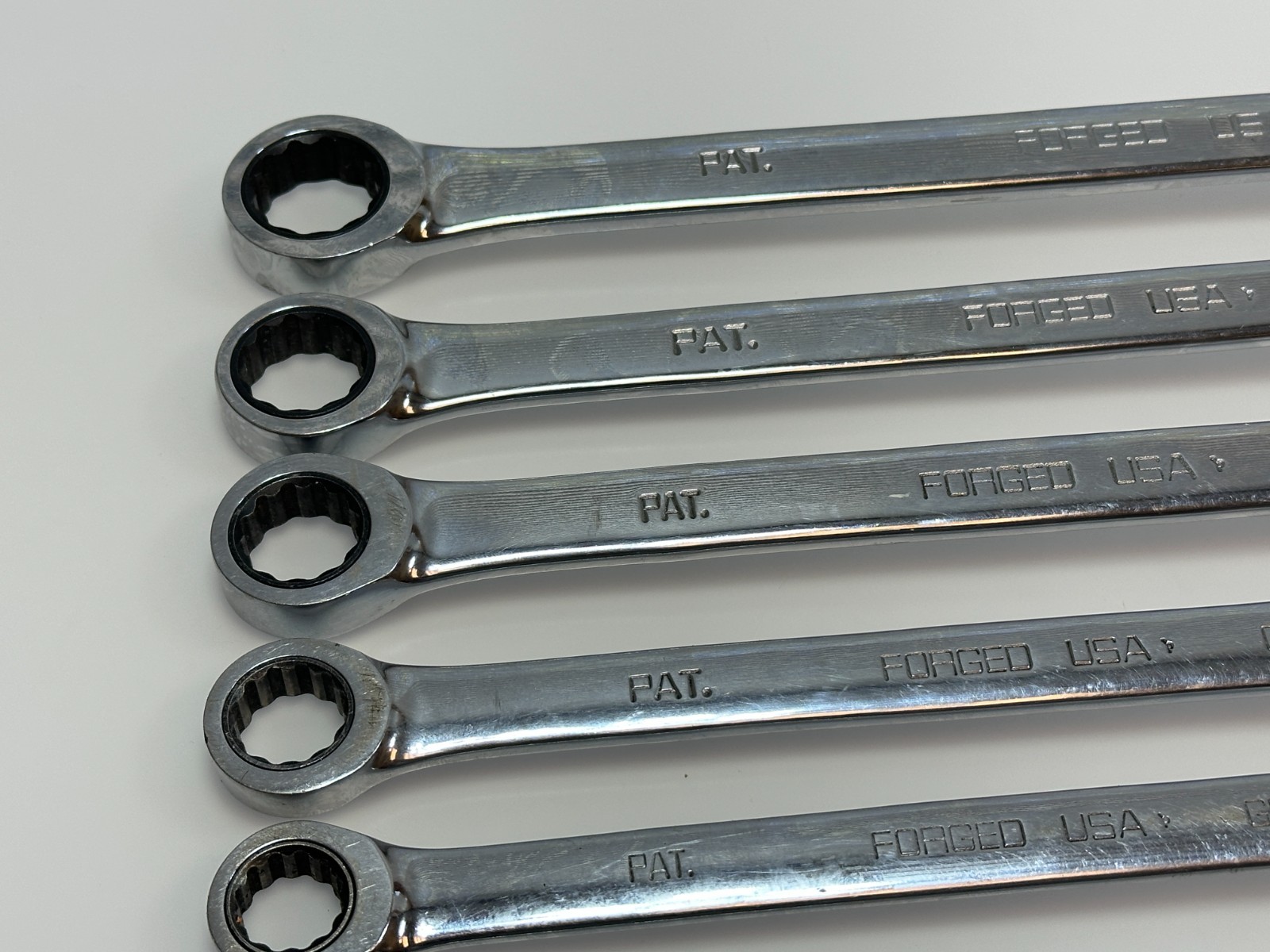 🇺🇸 Matco Tools USA SGRBL7T Pro Swing 7pc Box End Ratcheting Wrench Set, 12 Pt.