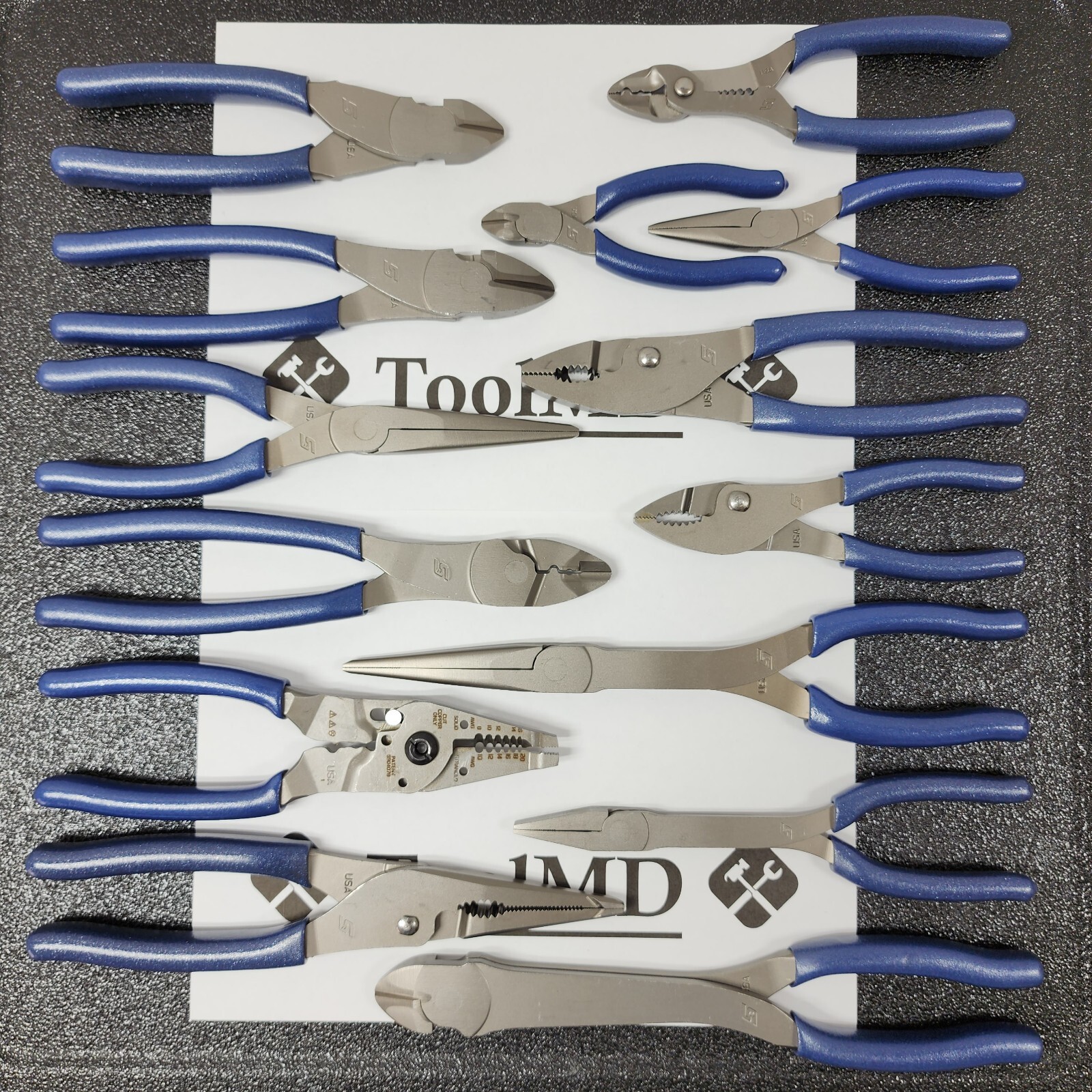 Snap-on Tools USA NEW 14pc POWER BLUE Master Plier/Cutter/Stripper Set LN47ACF