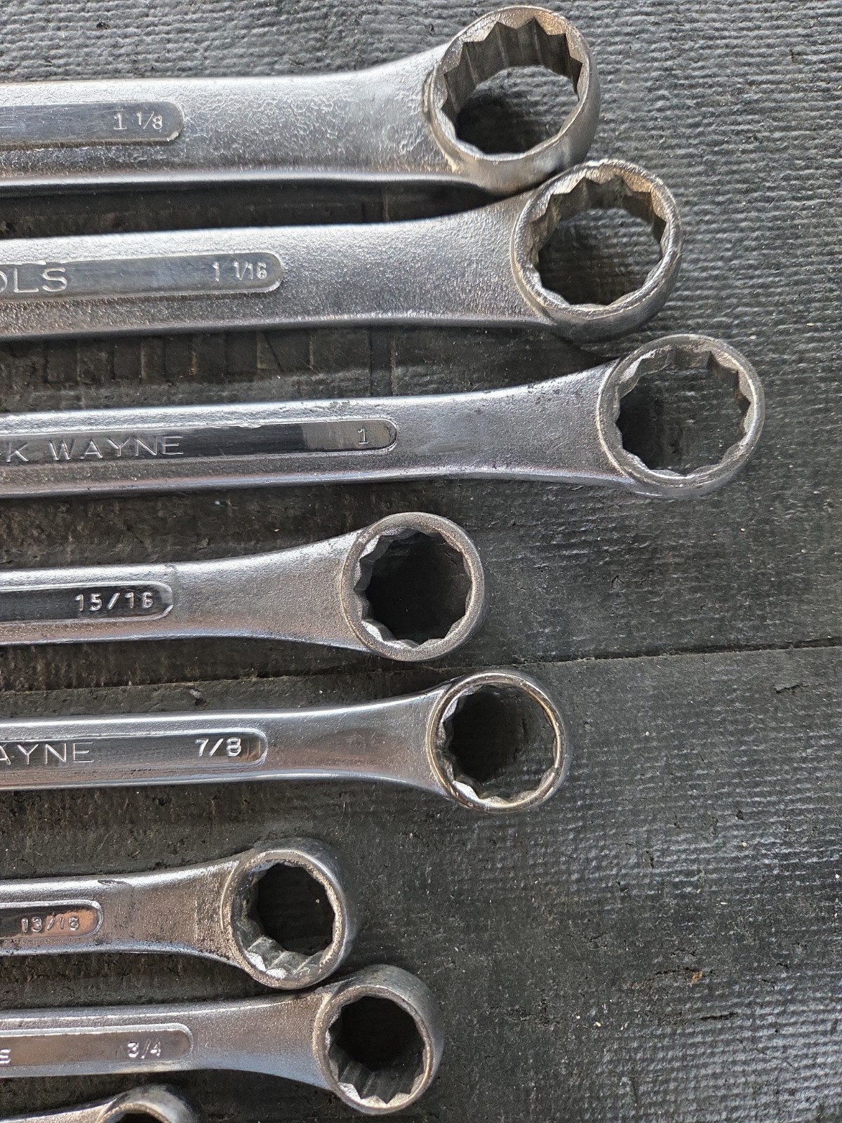 Vintage S-K Wayne 14-Pc SAE Combination Wrench Set 5/16″ – 1 1/8″ USA