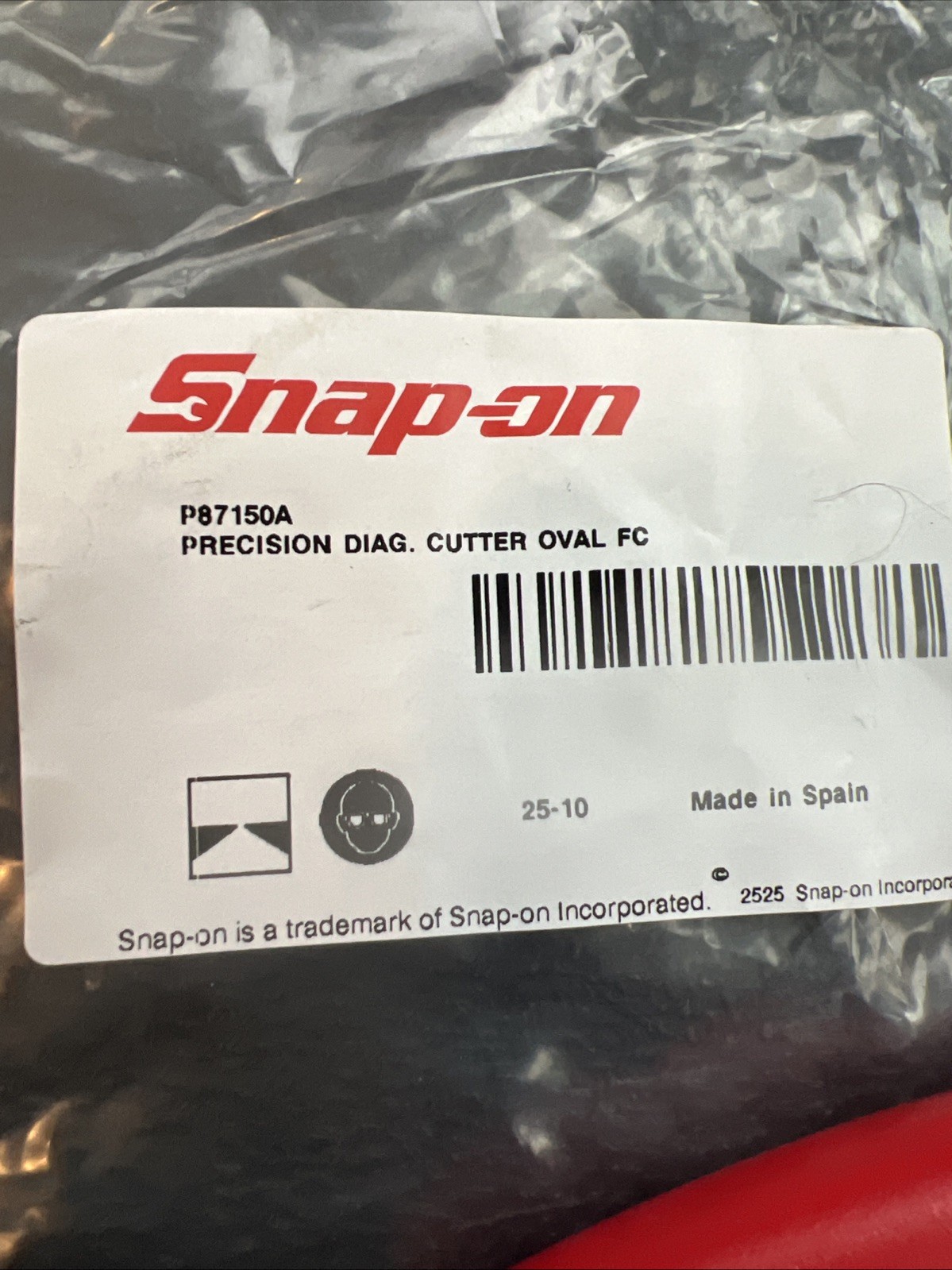Snap on Tools NEW RED P-Series Oval Head Diagonal Cutting Pliers P87150A 🔥