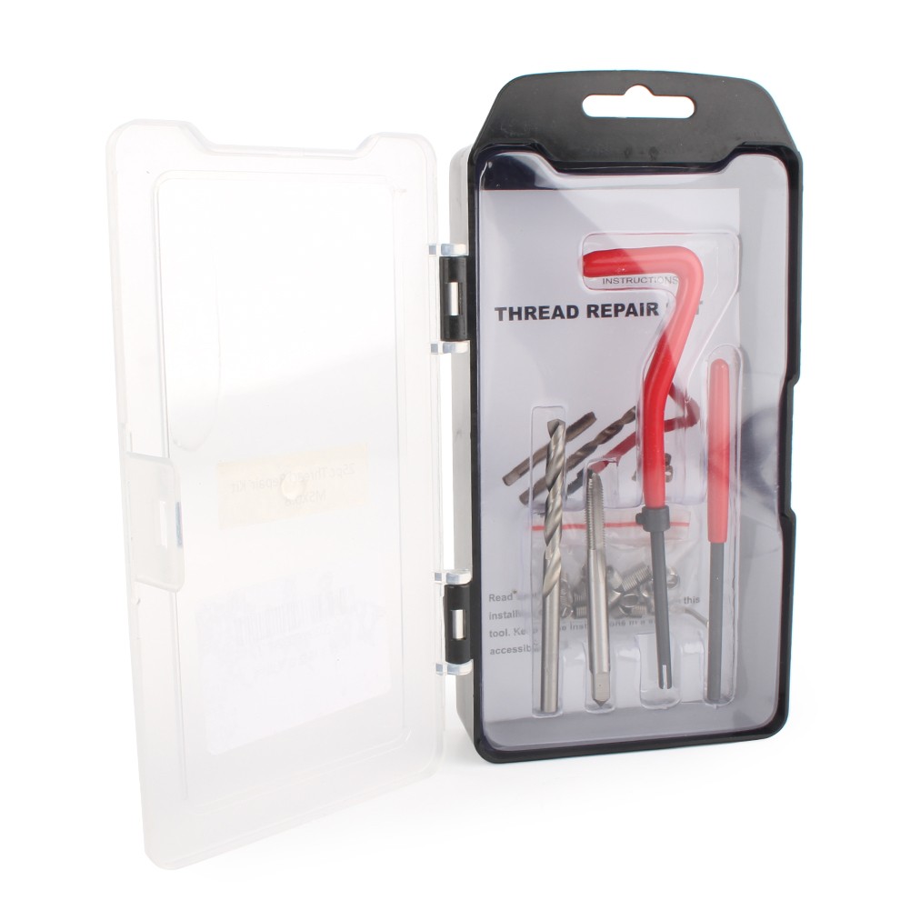 Metric Thread Repair Insert Kit 25pcs M7x1.0 Tread Helicoil Car Pro Coil Tool
