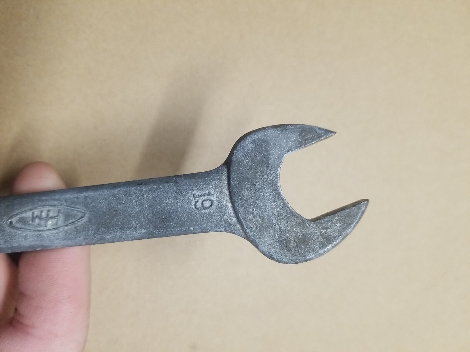 Vintage Honda Motors (HM) combination Open End Wrench 17/19mm RK A