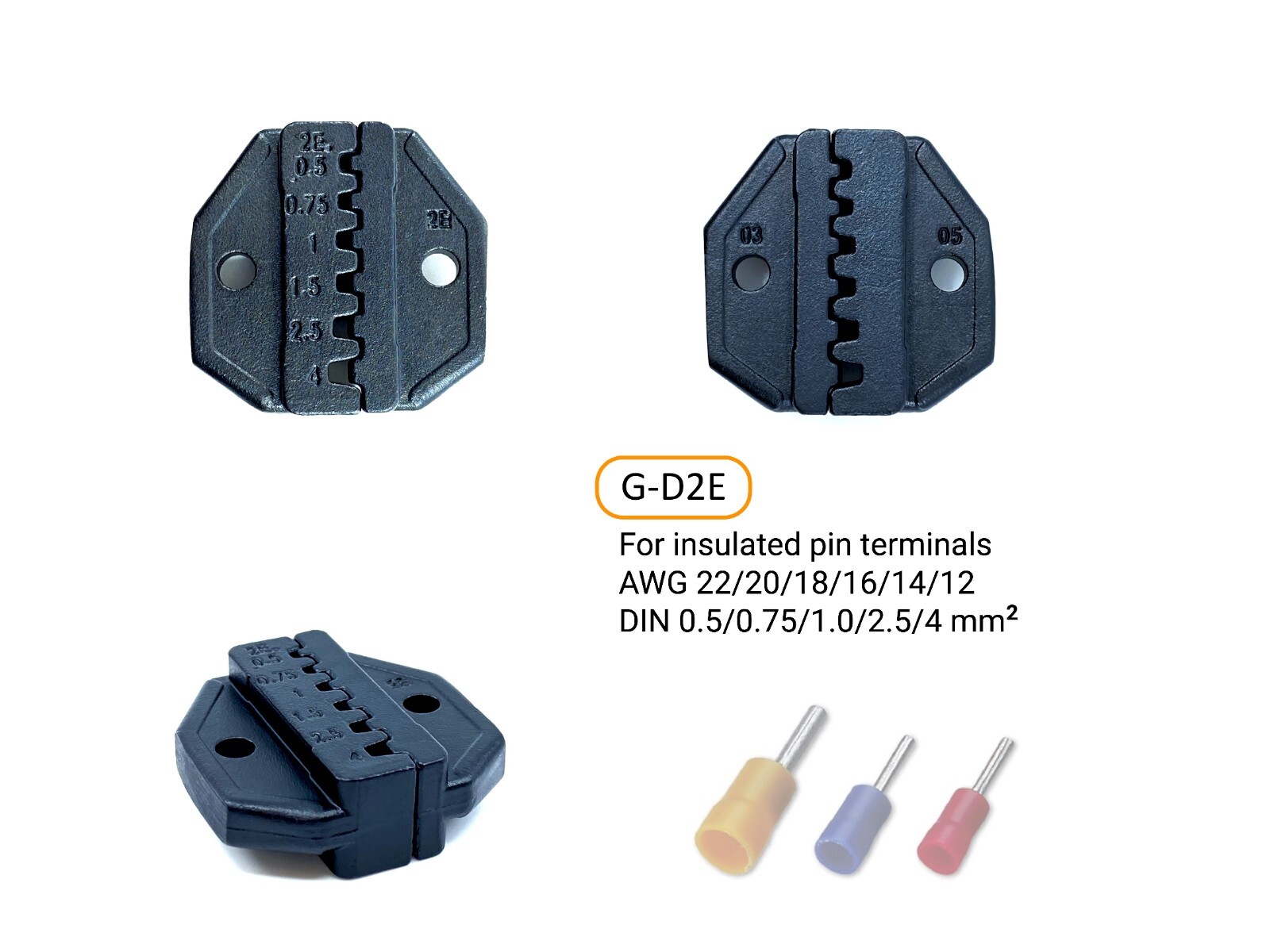 GIZWIZ Interchangeable Ratchet Crimp Tool For Pin Terminals